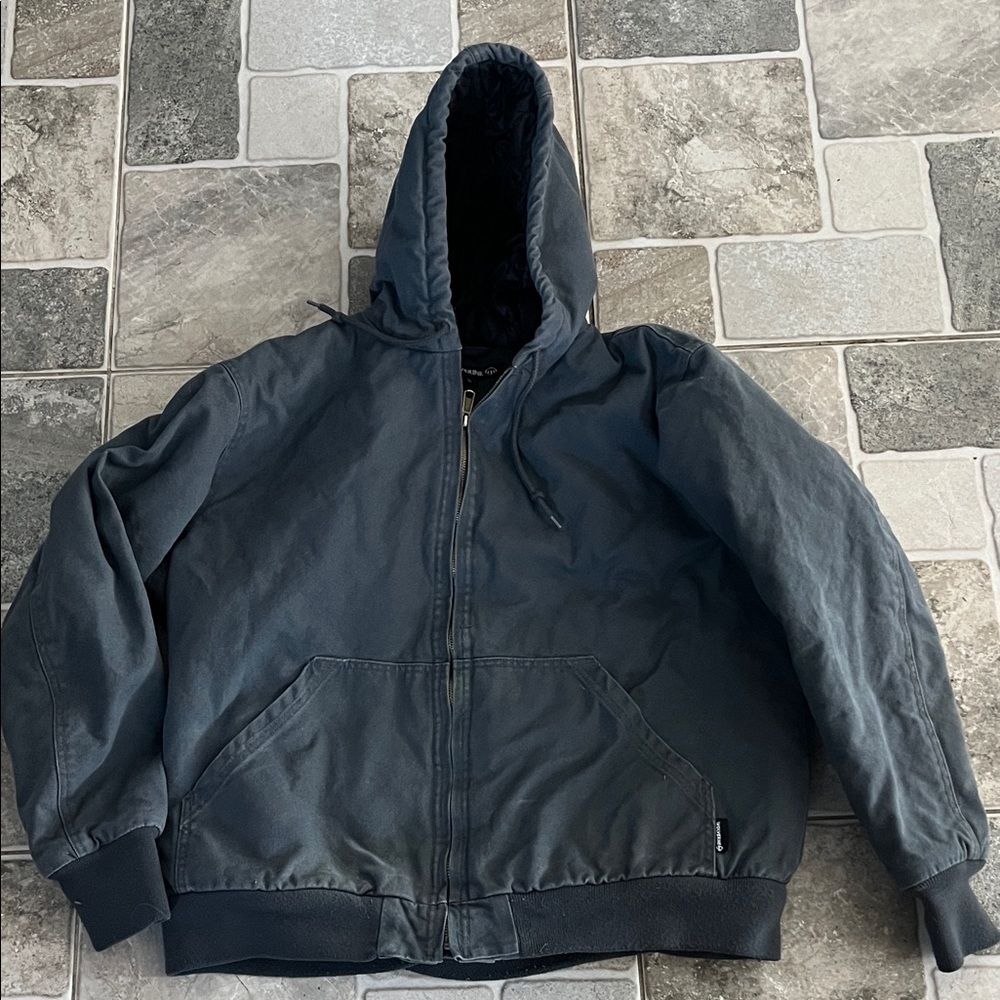 Wolverine men’s XL duct coat quilted lining hooded
